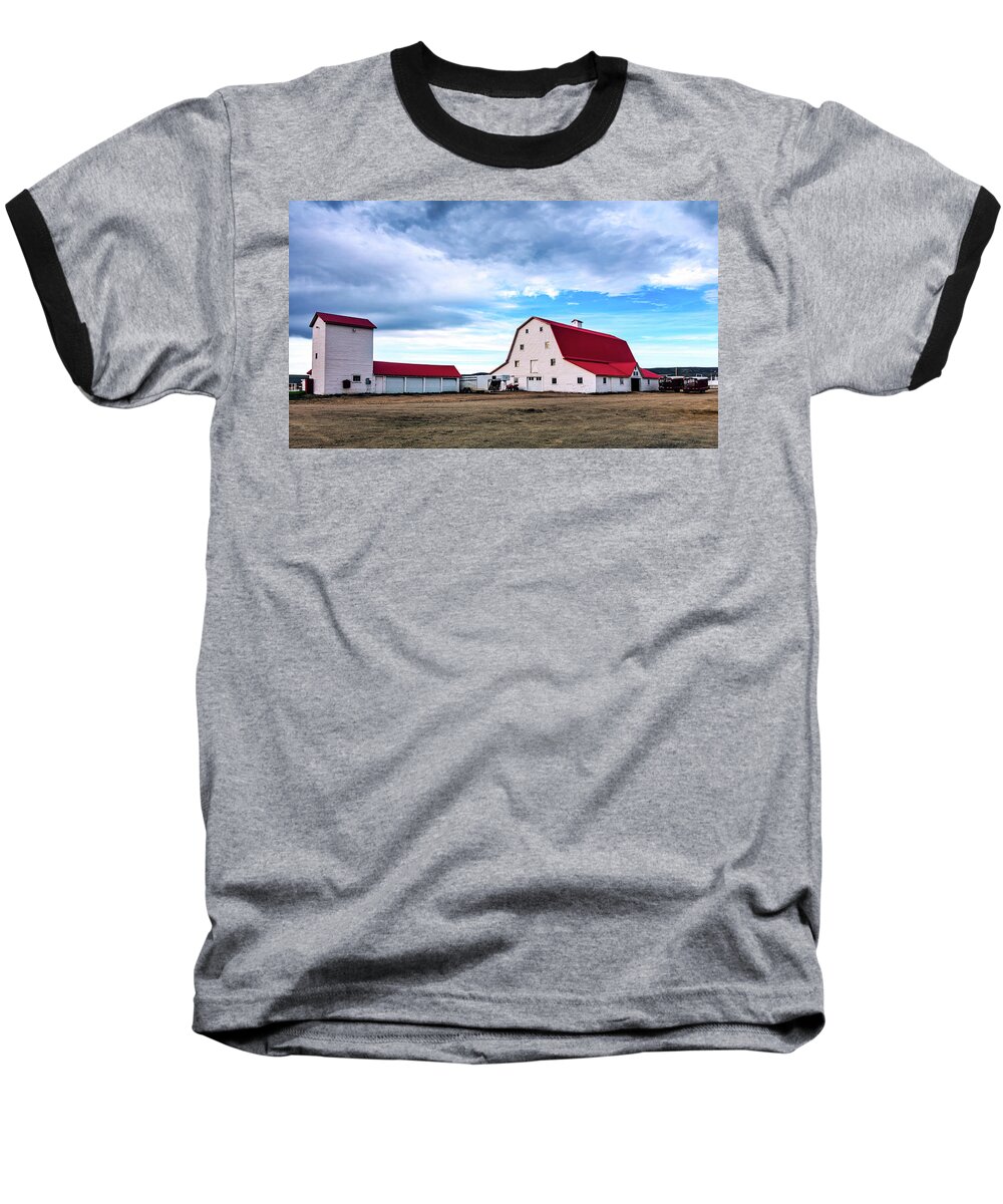 Carbon County Baseball T-Shirt featuring the photograph Wyoming Ranch #1 by Mountain Dreams