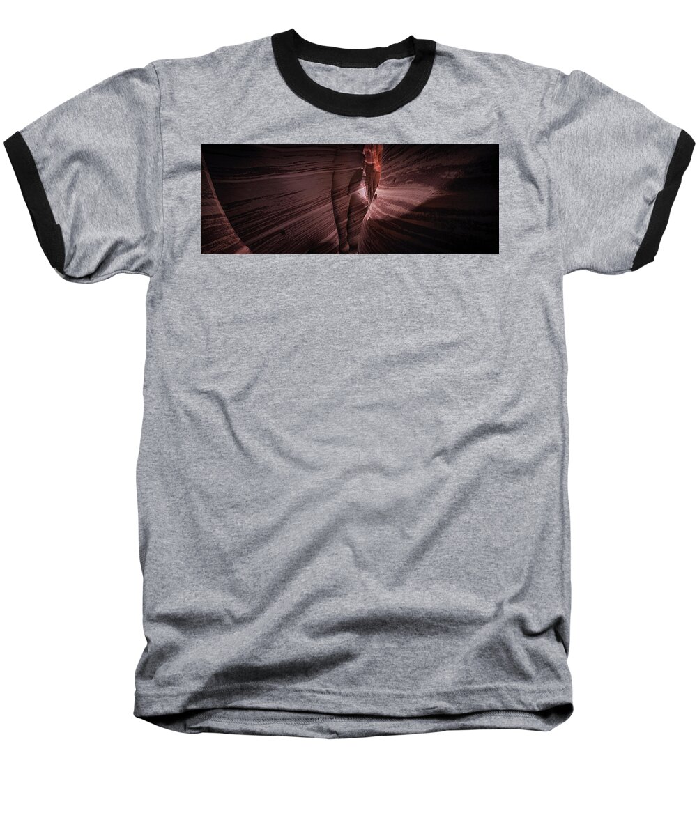 50s Baseball T-Shirt featuring the photograph Zebra Canyon #1 by Edgars Erglis