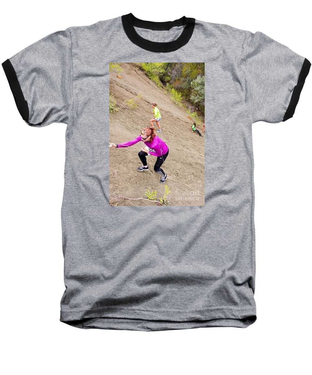 Pikes Peak Road Runners Baseball T-Shirt featuring the photograph Pikes Peak Road Runners Fall Series Race #11 by Steven Krull