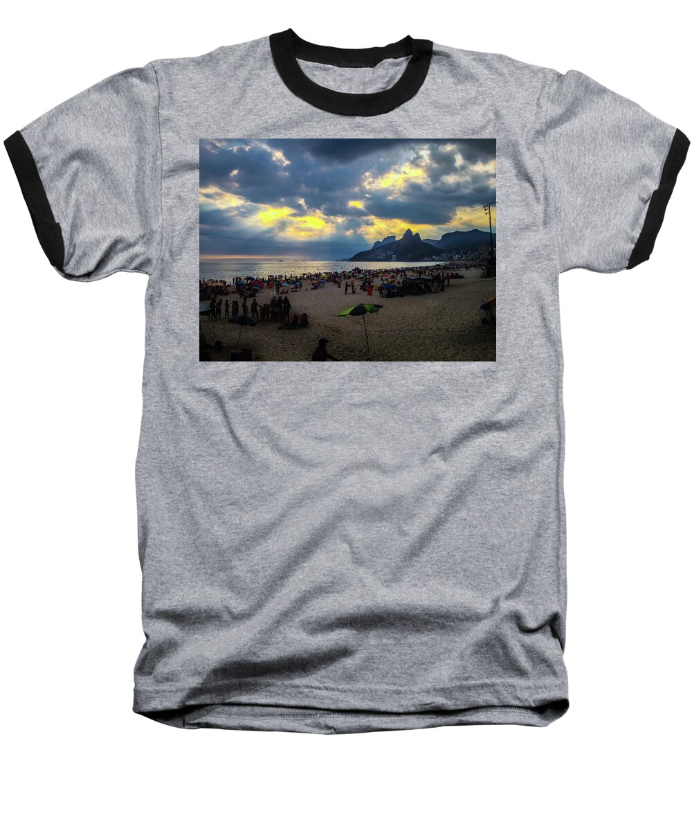 Ipanema Baseball T-Shirt featuring the photograph Ipanema Beach #12 by Cesar Vieira