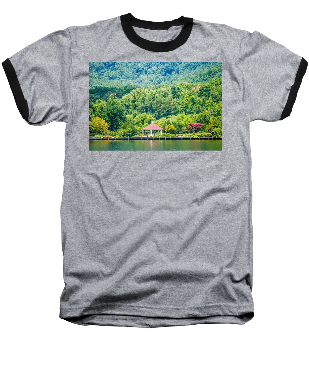 Scenery Baseball T-Shirt featuring the photograph Scenery Around Lake Lure North Carolina #12 by Alex Grichenko