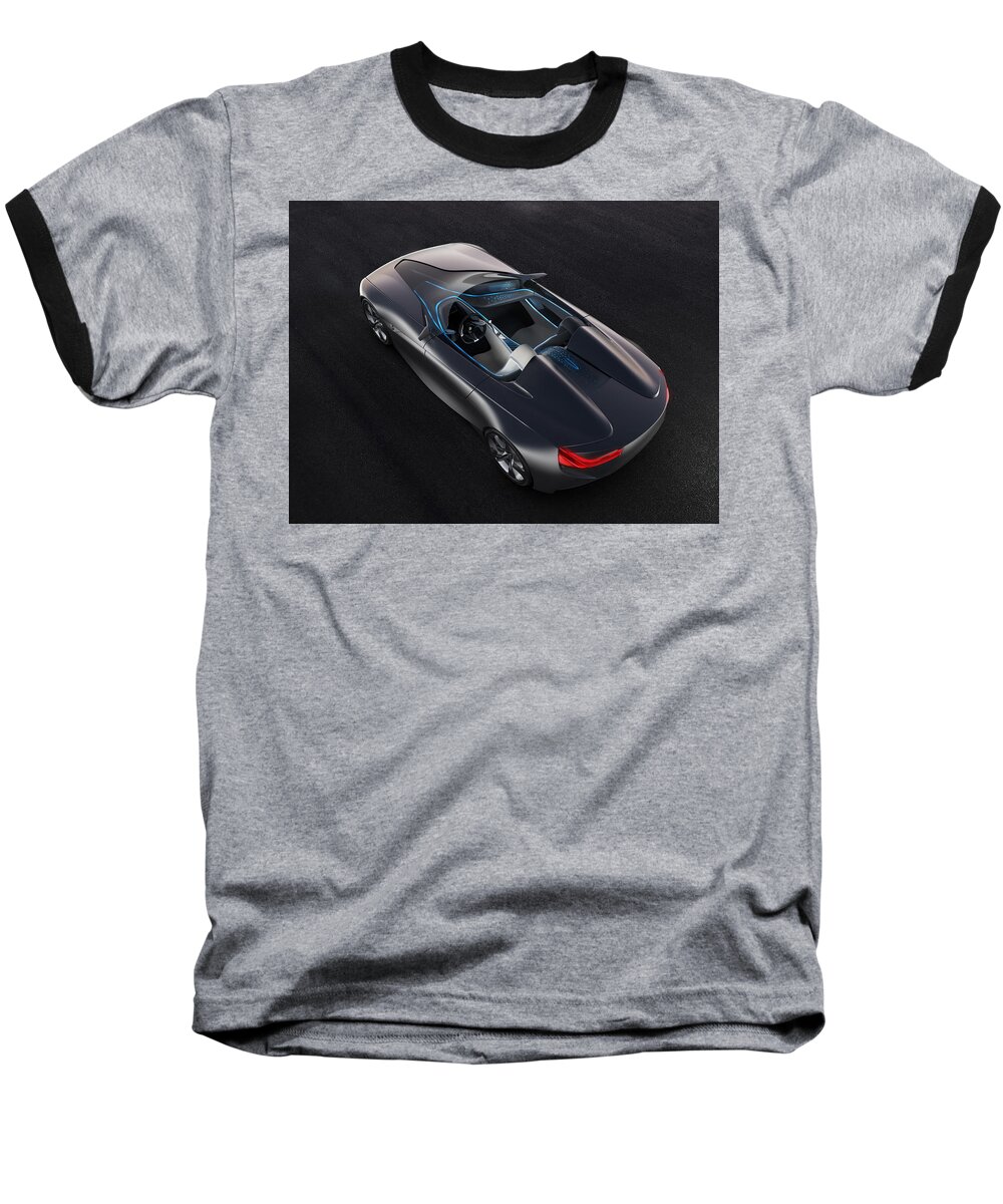 Bmw Baseball T-Shirt featuring the digital art BMW #13 by Super Lovely