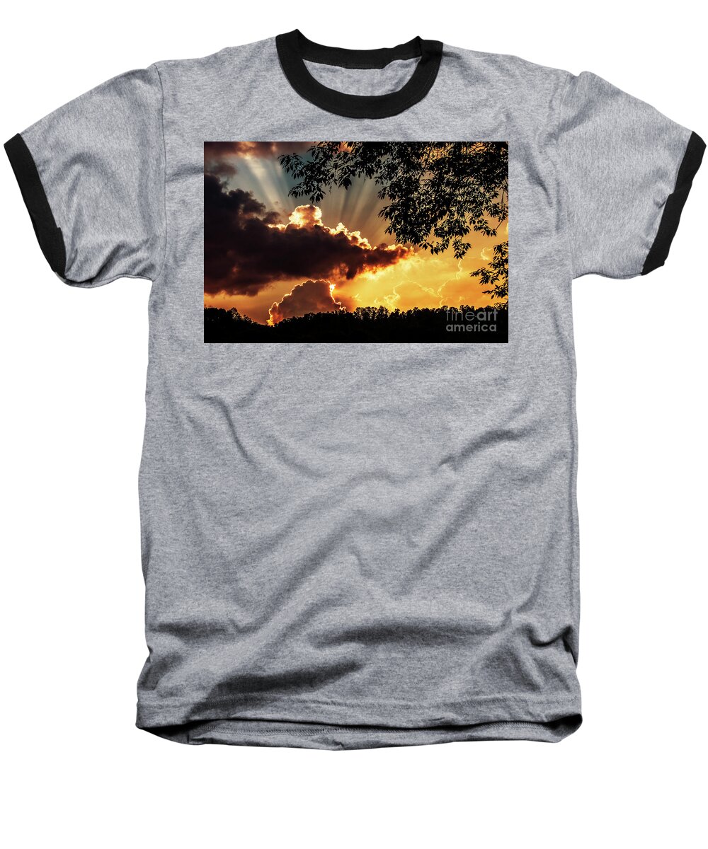 Summer Baseball T-Shirt featuring the photograph Appalachian Sunset #16 by Thomas R Fletcher