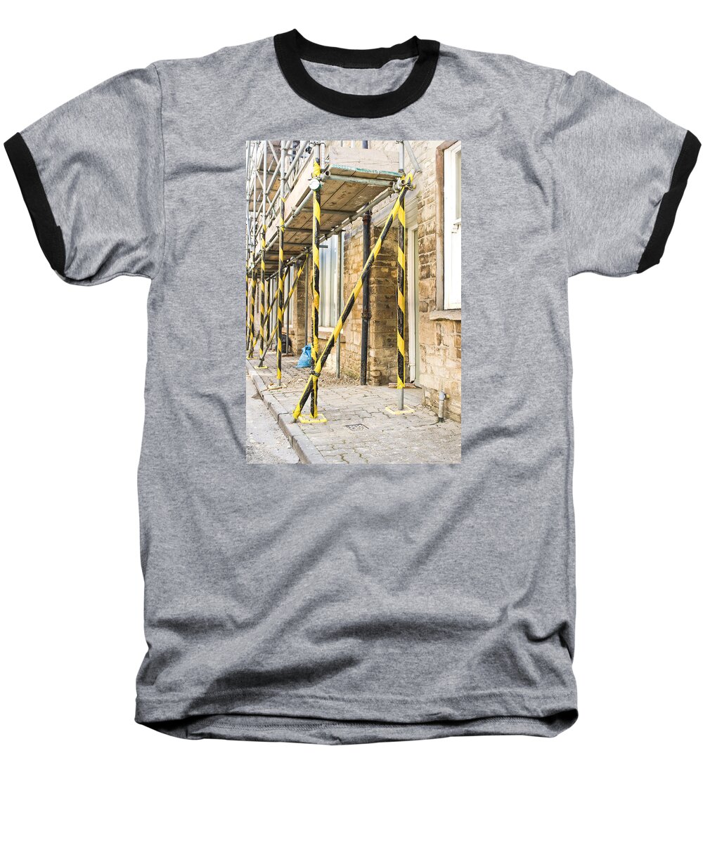 Apartment Baseball T-Shirt featuring the photograph Scaffolding #17 by Tom Gowanlock