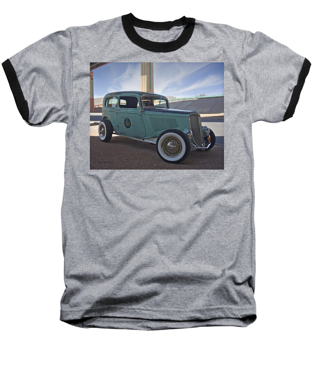1933 Ford V8 Baseball T-Shirt featuring the photograph 1933 Ford V8_1a by Walter Herrit