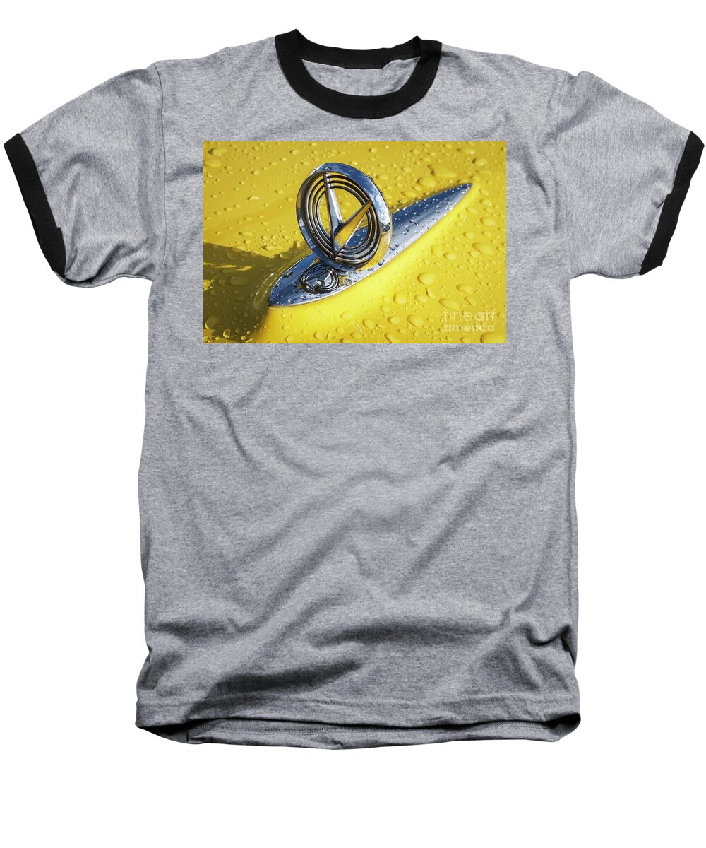 1955 Baseball T-Shirt featuring the photograph 1955 Buick Hood Ornament by Dennis Hedberg