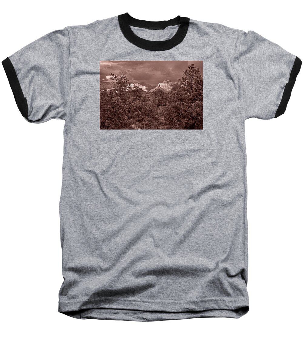 Canyon Baseball T-Shirt featuring the photograph A Sliver of Light #2 by Leda Robertson