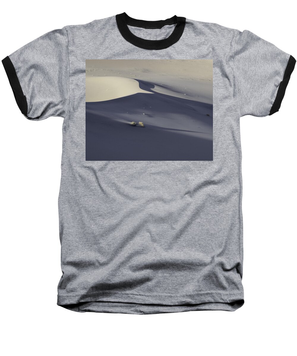 Death Baseball T-Shirt featuring the photograph Death Valley Sand dune at sunset #2 by Martin Gollery