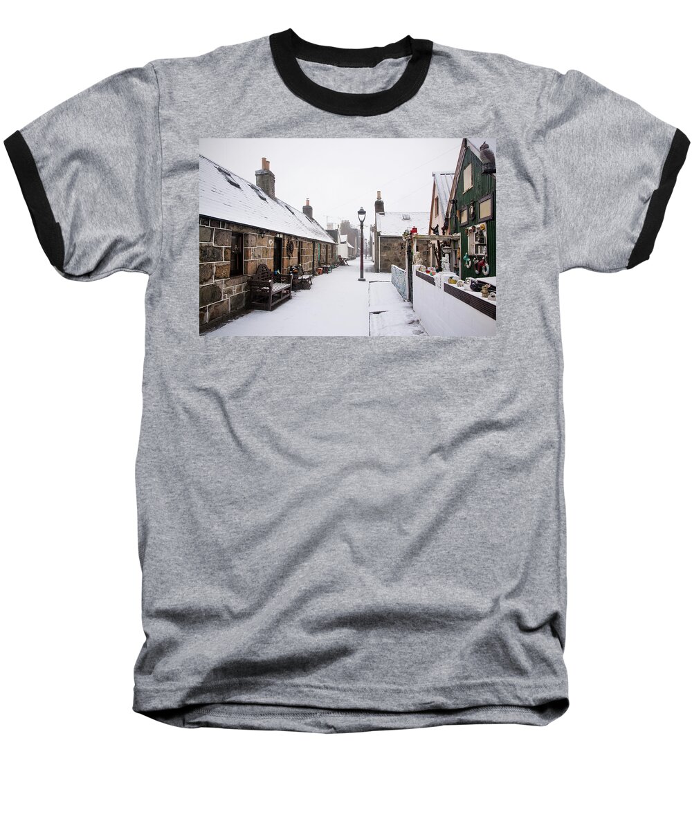 Fittie Baseball T-Shirt featuring the photograph Fittie in the Snow #2 by Veli Bariskan