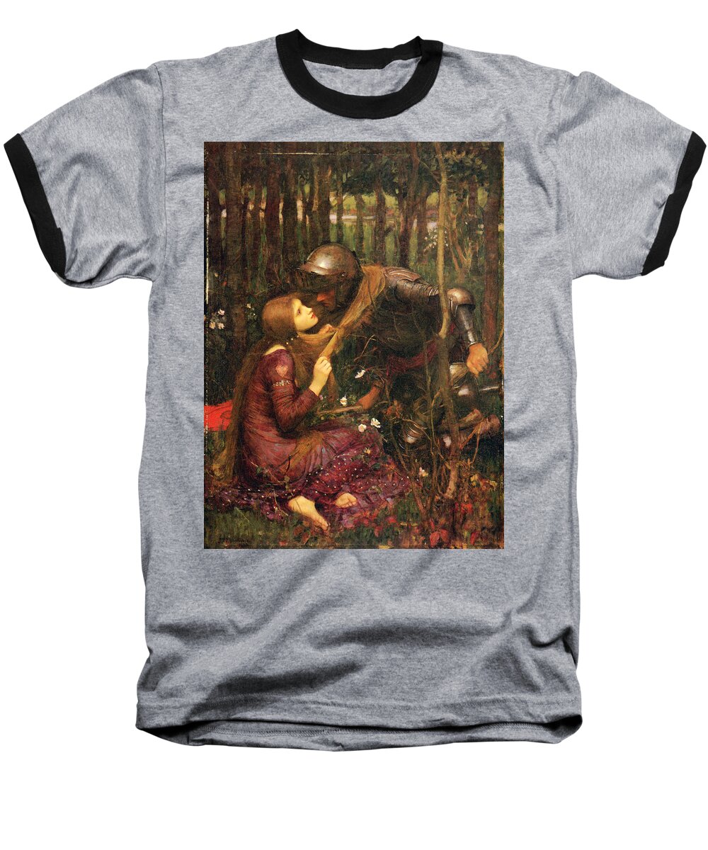 John William Waterhouse Baseball T-Shirt featuring the painting La Belle Dame sans Merci #2 by John William Waterhouse