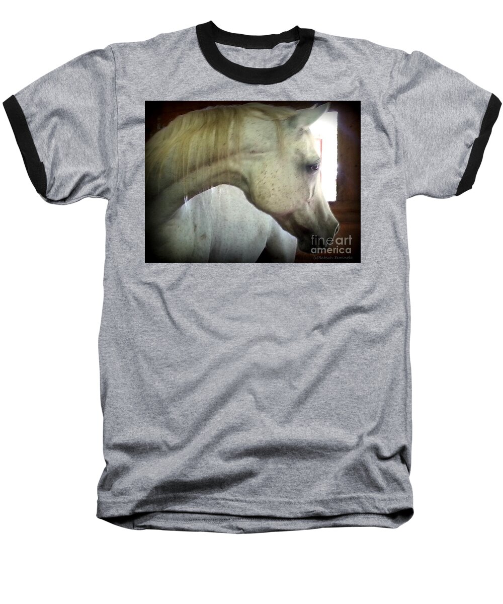 Horse Baseball T-Shirt featuring the photograph Sasa #2 by Rabiah Seminole