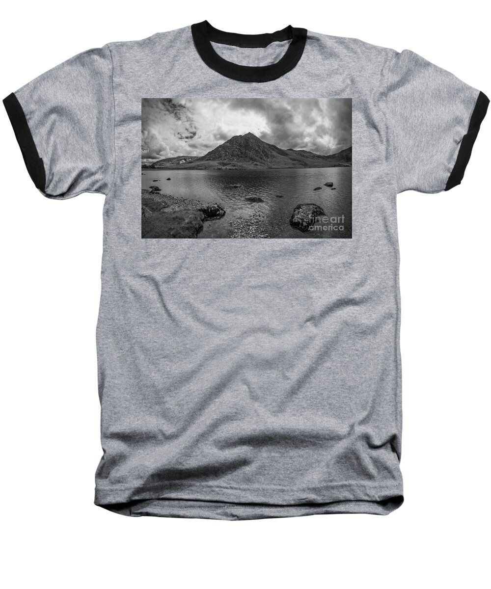 Wales Baseball T-Shirt featuring the photograph Tryfan Mountain #2 by Ian Mitchell