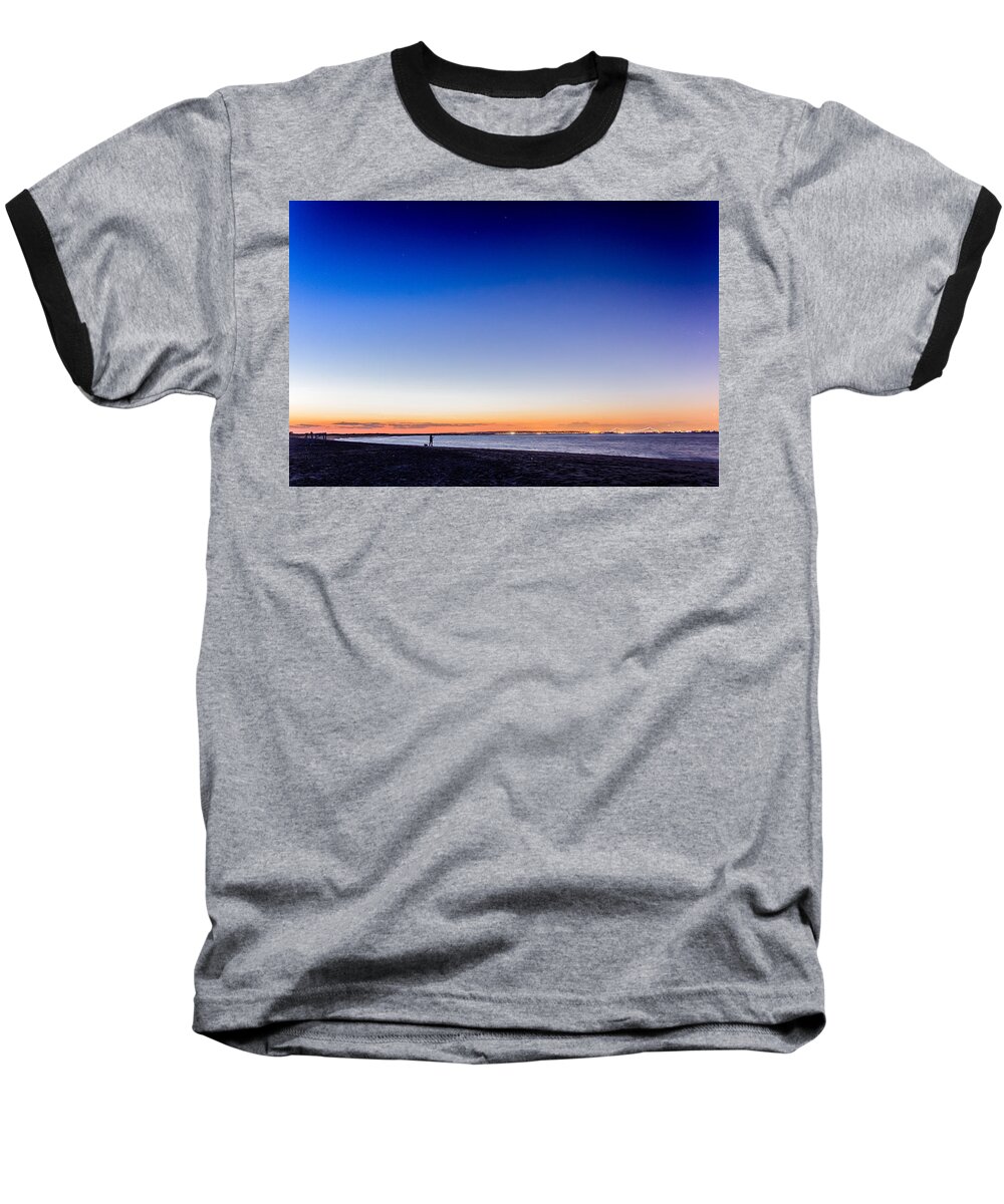 Brooklyn Baseball T-Shirt featuring the photograph Twilight #2 by SAURAVphoto Online Store