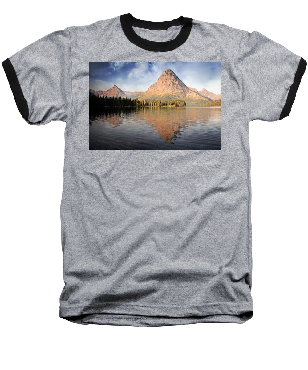 Glacier National Park Baseball T-Shirt featuring the photograph Two Medicine #3 by Marty Koch