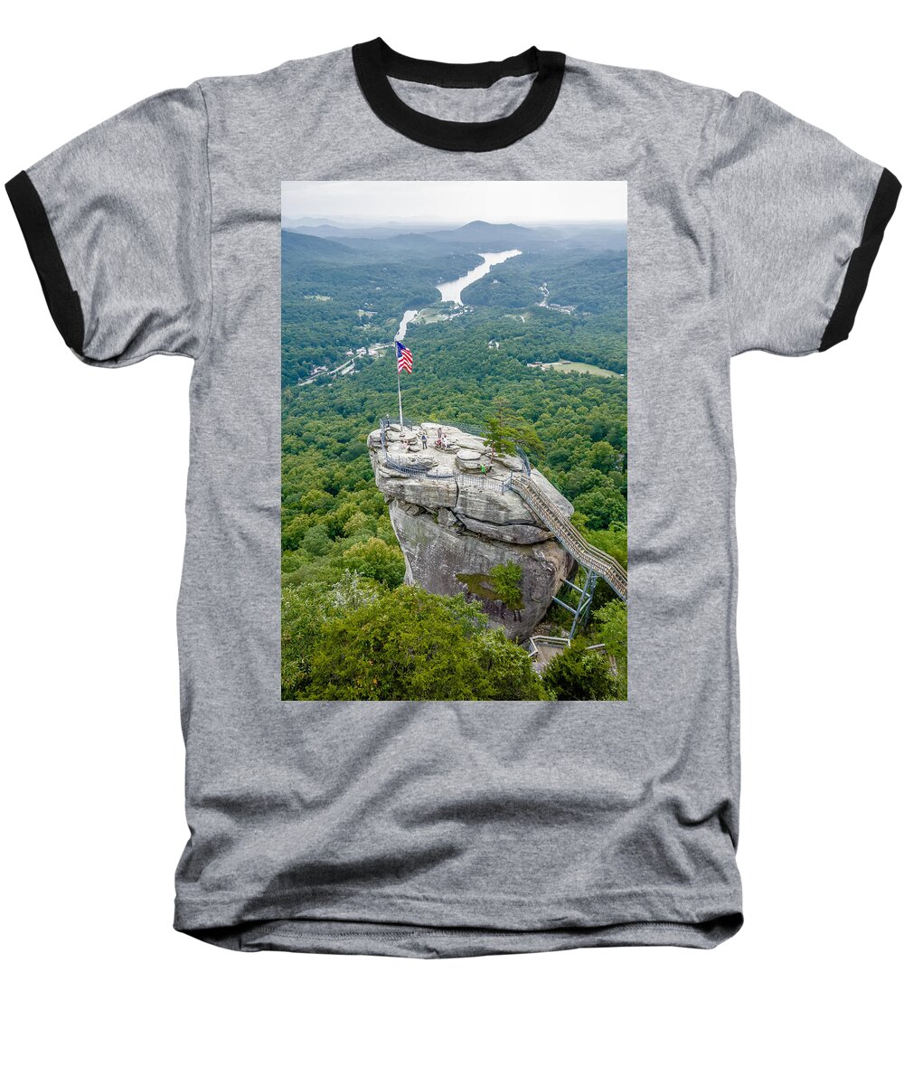 Lake Lure Baseball T-Shirt featuring the photograph Lake Lure And Chimney Rock Landscapes #23 by Alex Grichenko