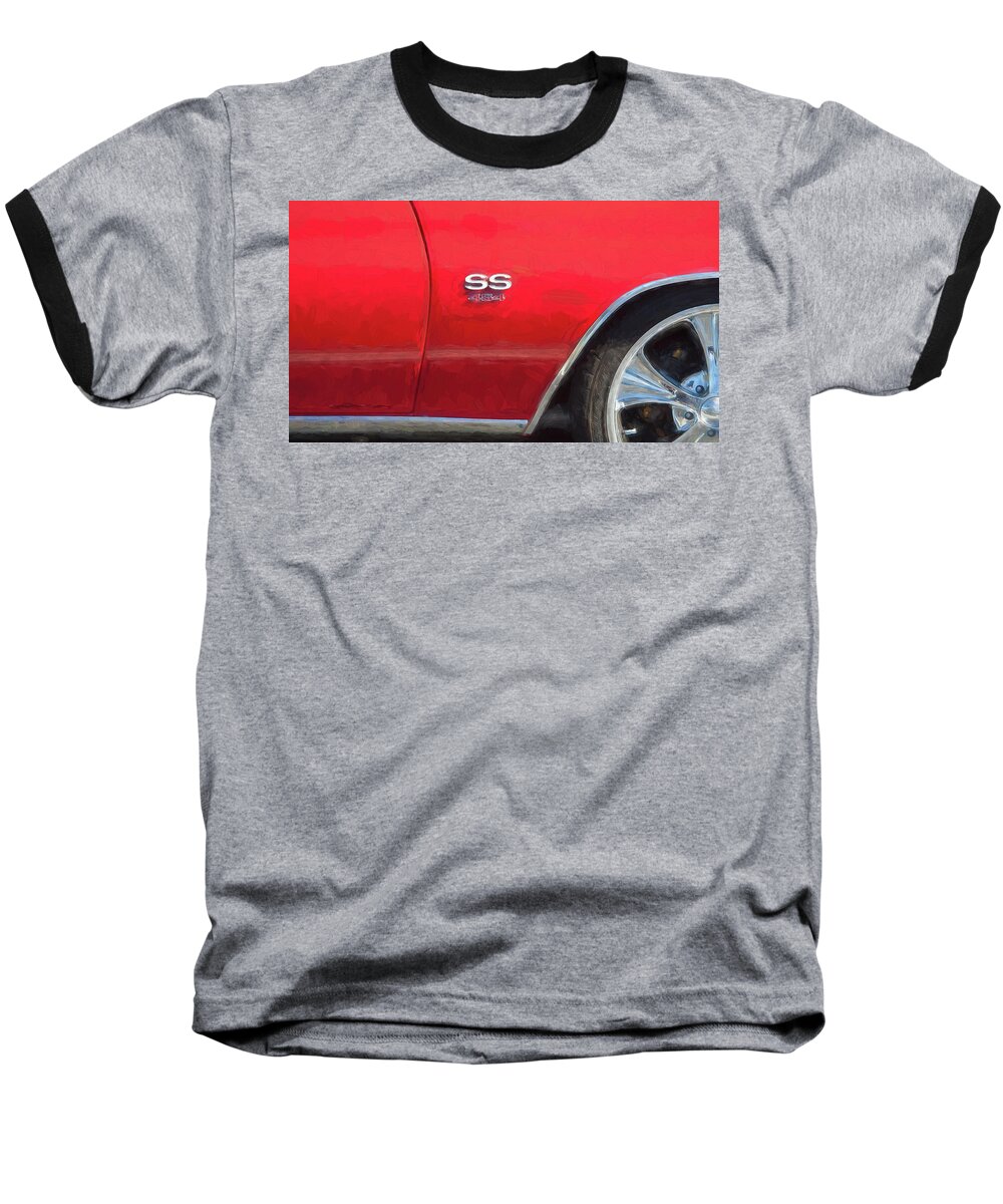 1970 Chevelle Baseball T-Shirt featuring the photograph 1970 Chevy Chevelle 454 SS #3 by Rich Franco