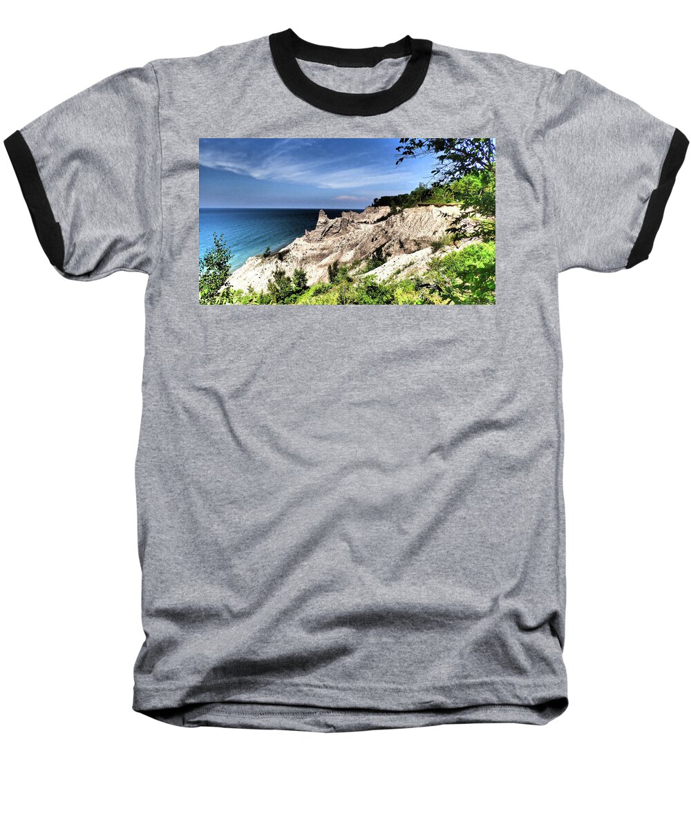 Ny Baseball T-Shirt featuring the photograph Chimney Bluffs #3 by Susan Jensen