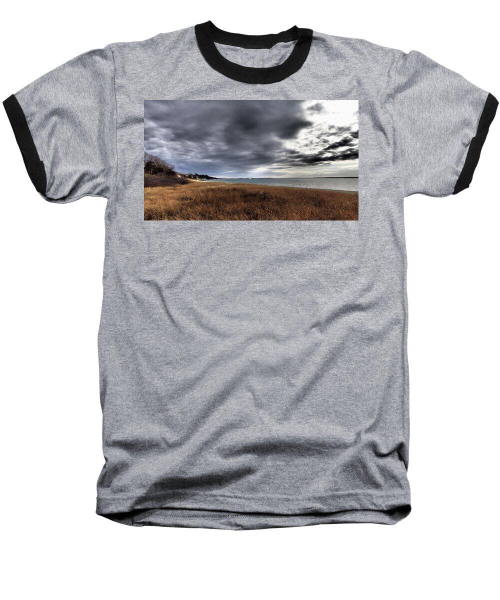 Elizabeth Morton Baseball T-Shirt featuring the photograph Dramatic Landscape at Elizabeth Morton #3 by Susan Jensen