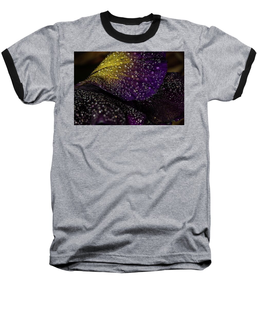 Jay Stockhaus Baseball T-Shirt featuring the photograph Purple and Yellow #3 by Jay Stockhaus