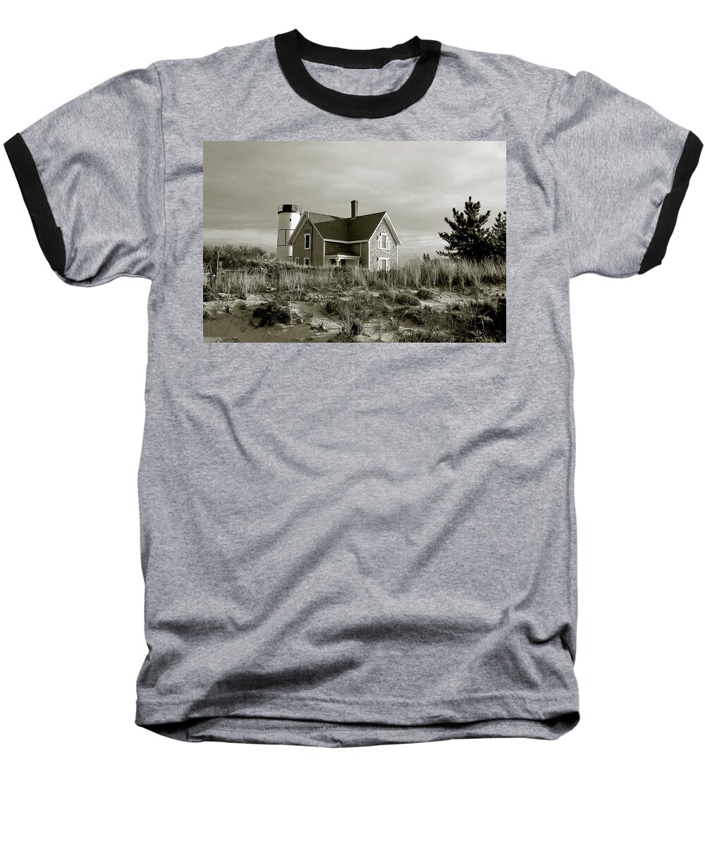 Sandy Neck Baseball T-Shirt featuring the photograph Sandy Neck Lighthouse #4 by Charles Harden