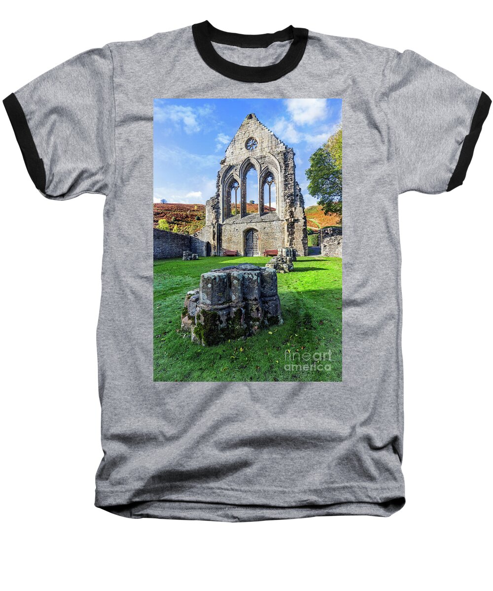 Wales Baseball T-Shirt featuring the photograph Valle Crucis Abbey #3 by Ian Mitchell