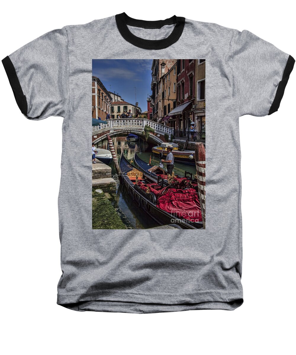 Venice Baseball T-Shirt featuring the photograph Venice #3 by Shirley Mangini