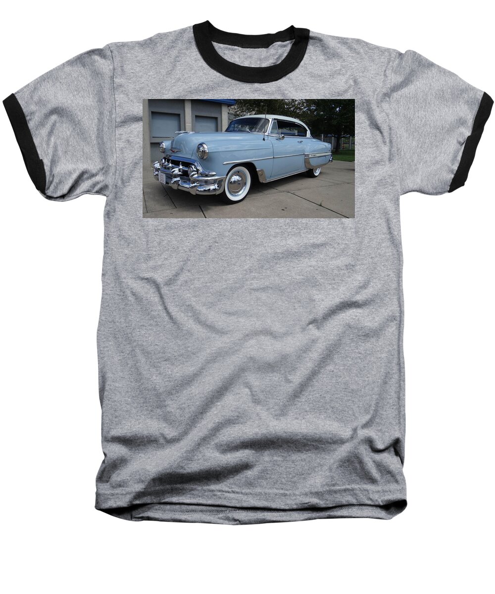 Chevrolet Bel Air Baseball T-Shirt featuring the photograph Chevrolet Bel Air #4 by Jackie Russo