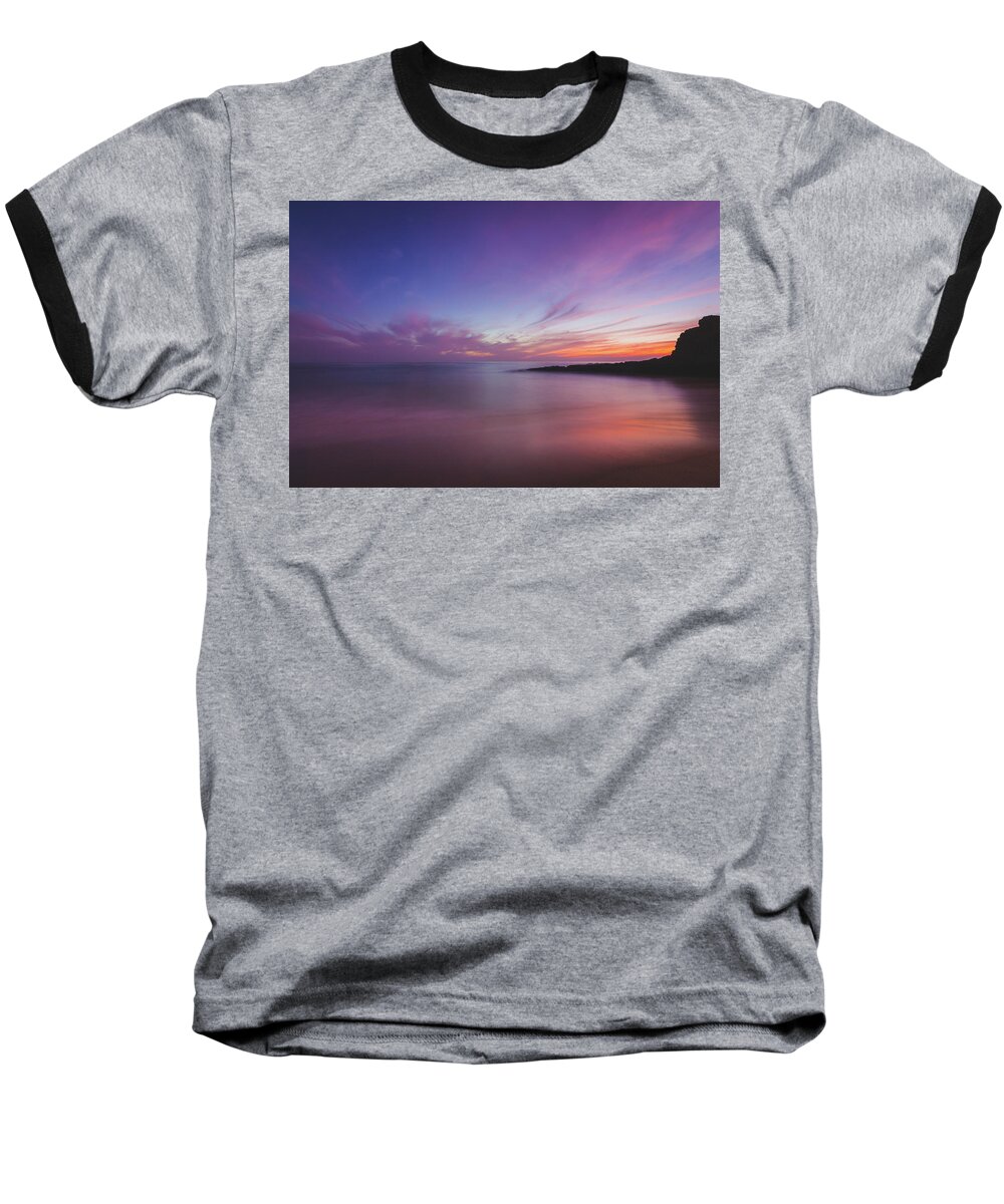Beach Baseball T-Shirt featuring the photograph Diver's Cove Sunset #4 by Andy Konieczny