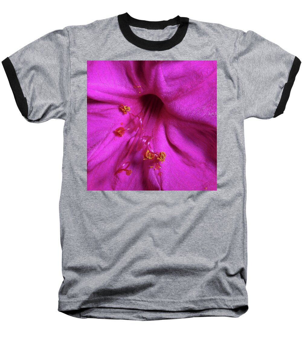 Nature Baseball T-Shirt featuring the photograph 4 O'clock Bloom by Richard Rizzo