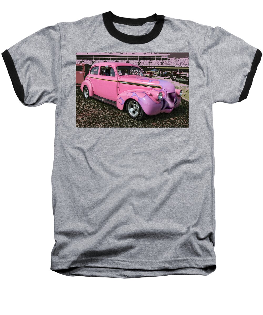Victor Montgomery Baseball T-Shirt featuring the photograph '40 Chevy #40 by Vic Montgomery