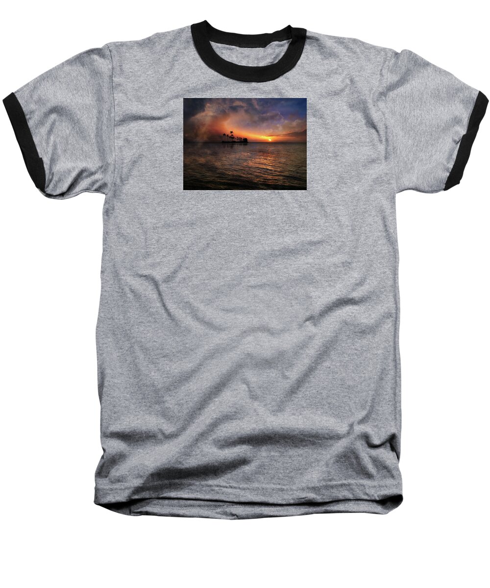 Seascape Baseball T-Shirt featuring the photograph 4419 by Peter Holme III