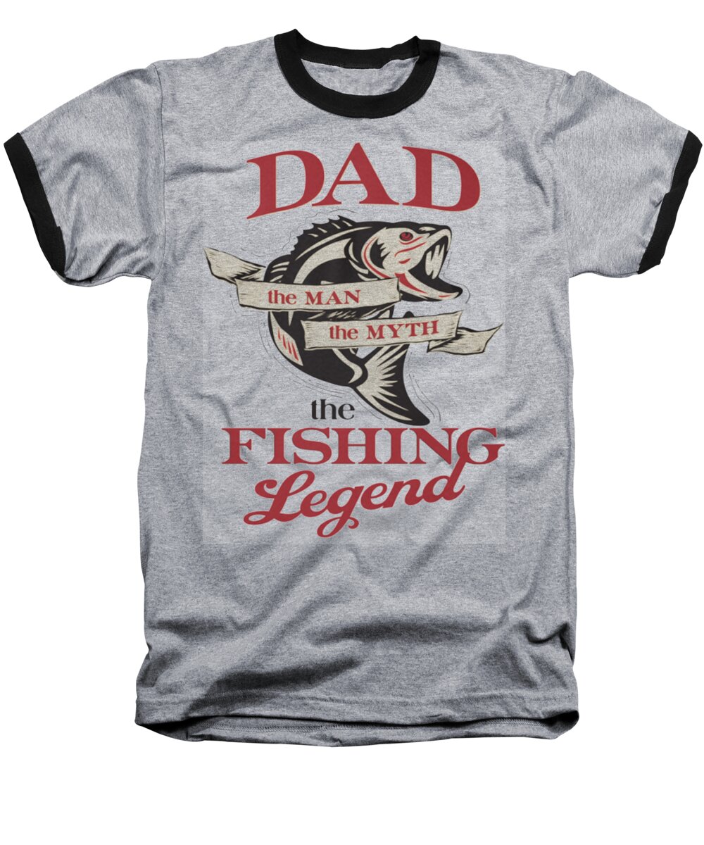 Fly Fishing Baseball T-Shirt featuring the digital art Fishing #5 by Thucidol