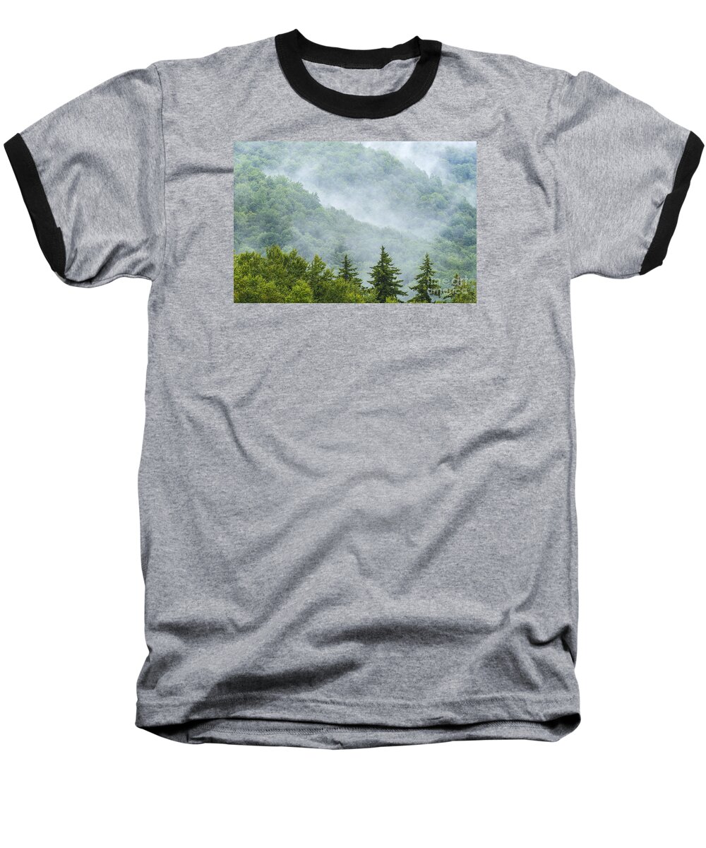 Summer Baseball T-Shirt featuring the photograph Mountain Mist #5 by Thomas R Fletcher