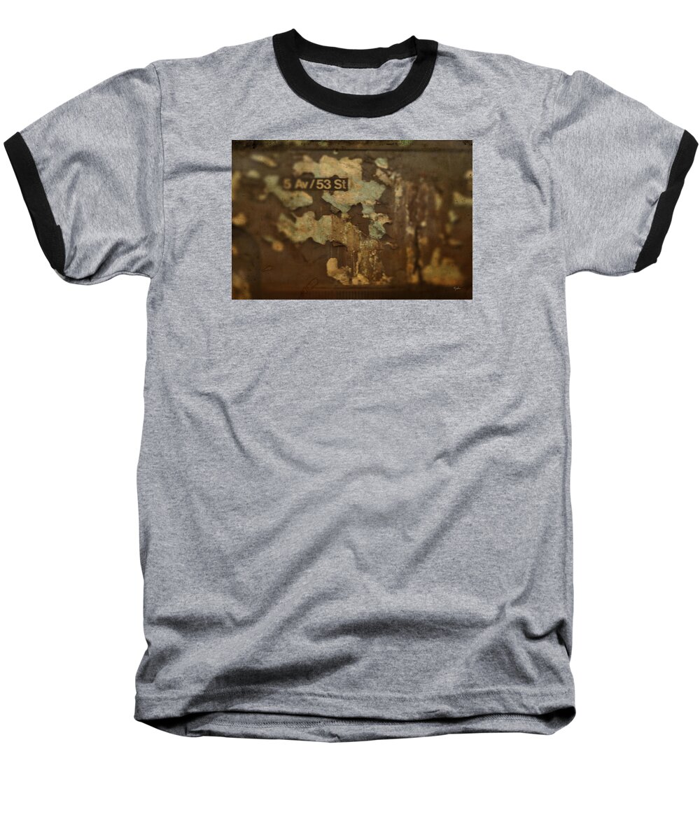 Wright Baseball T-Shirt featuring the photograph 5th And 53rd by Paulette B Wright