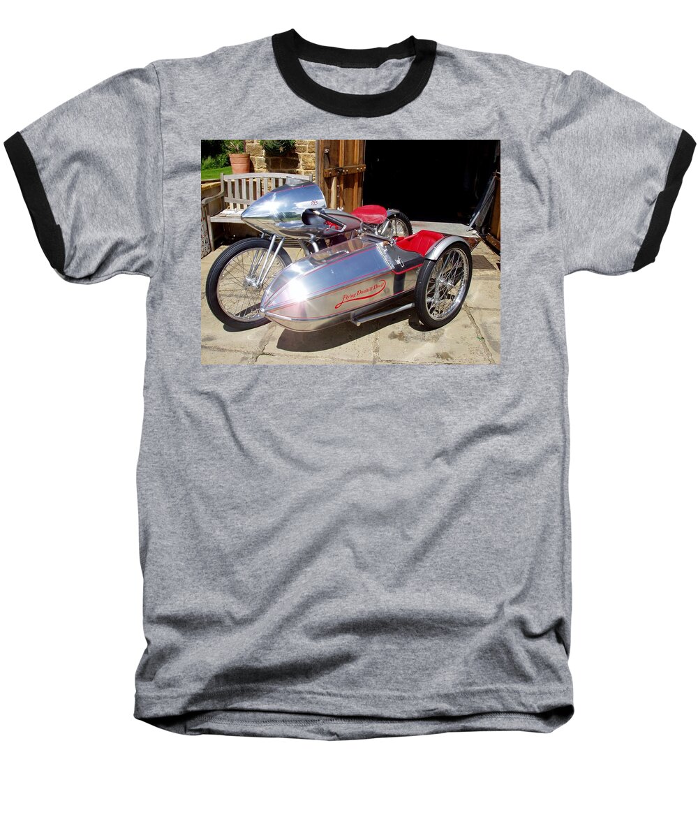 Motorcycle Baseball T-Shirt featuring the digital art Motorcycle #6 by Super Lovely