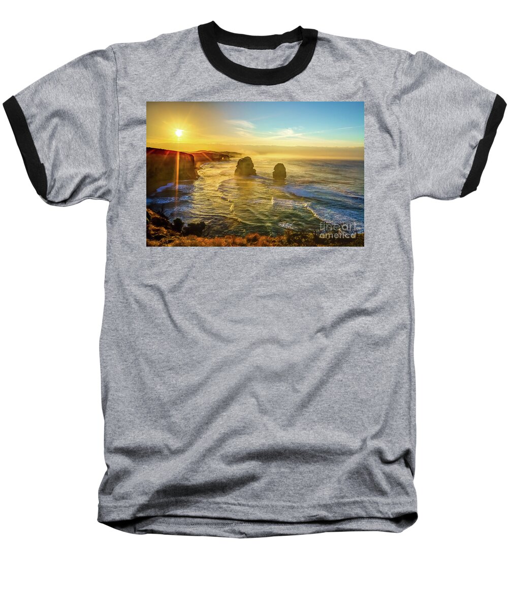 Australia Baseball T-Shirt featuring the photograph Twelve Apostles Victoria #6 by Benny Marty
