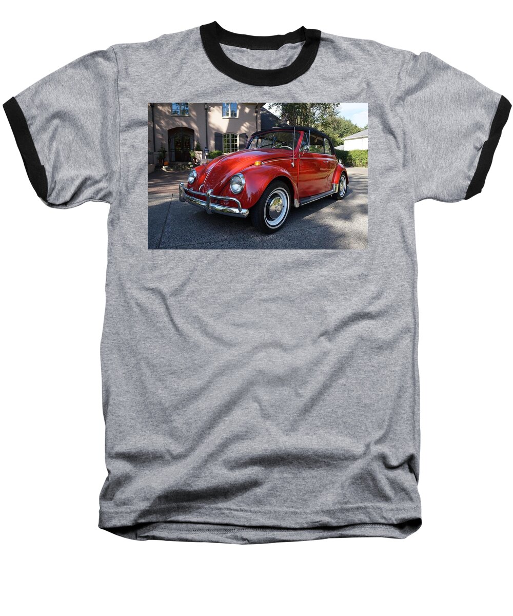 Volkswagen Beetle Baseball T-Shirt featuring the photograph Volkswagen Beetle #7 by Jackie Russo