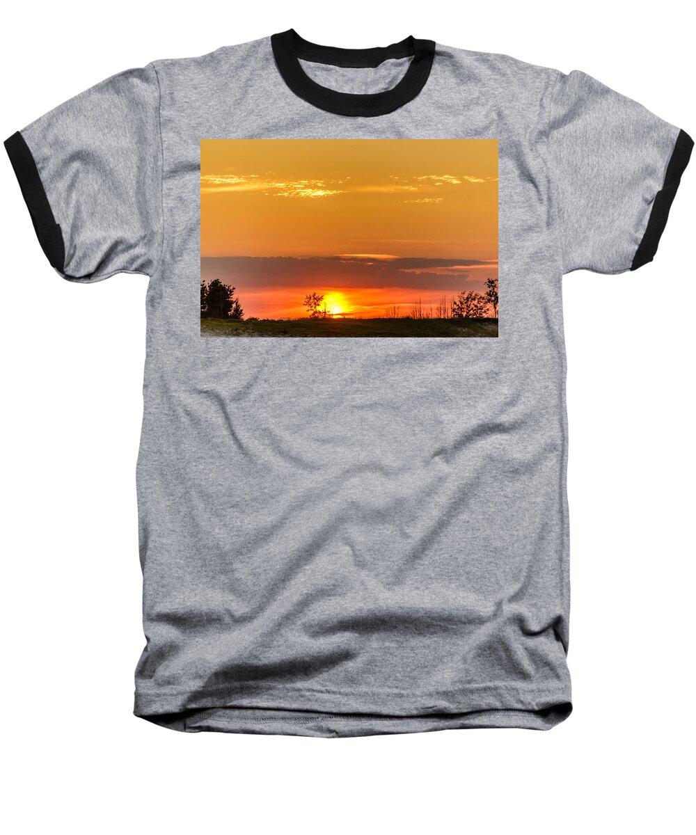 Clouds Baseball T-Shirt featuring the photograph Sunset #9 by SAURAVphoto Online Store