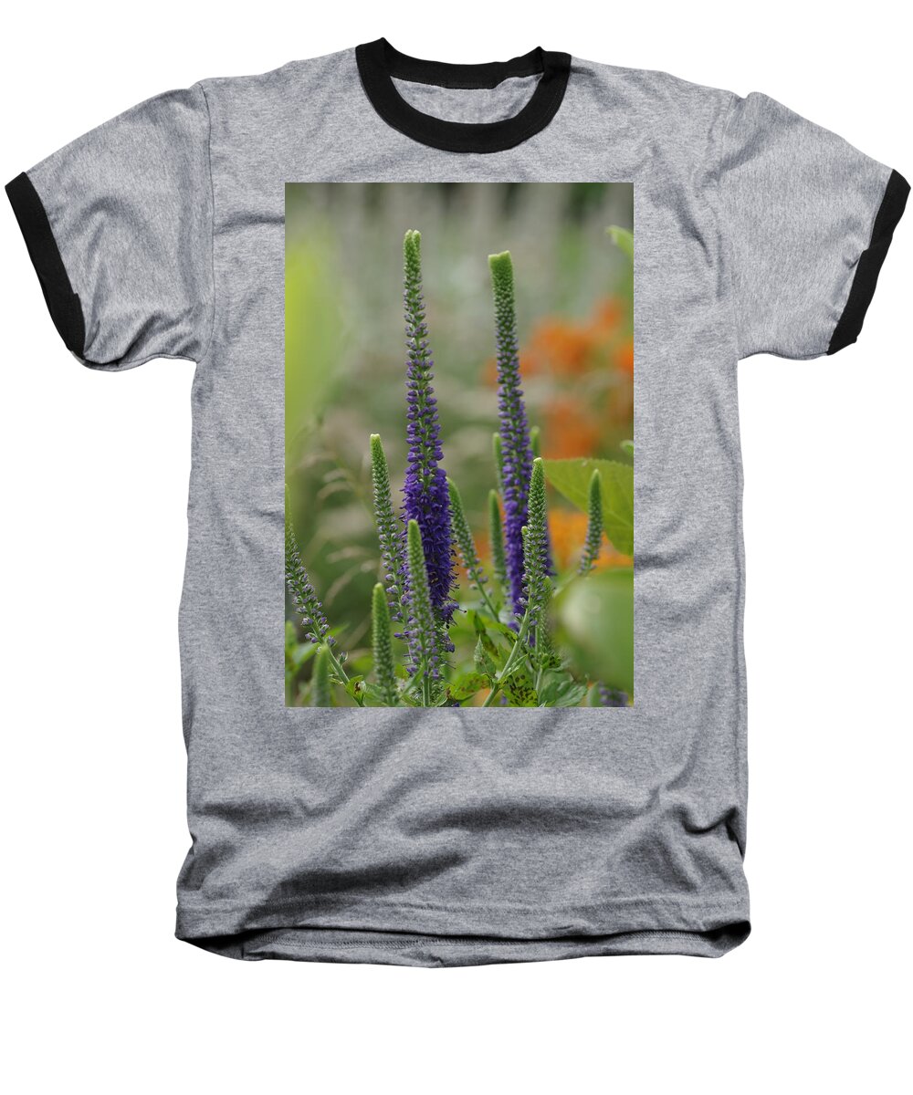Purple Baseball T-Shirt featuring the photograph A Lancaster Garden by Greg Graham
