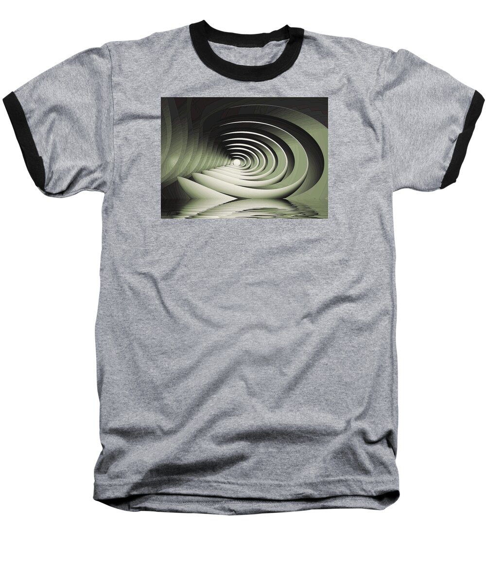 Green Baseball T-Shirt featuring the digital art A Memory Seed by John Alexander