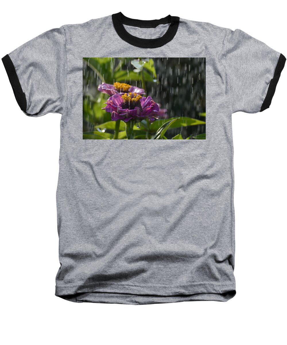 Flowers Baseball T-Shirt featuring the photograph A Perfect Storm by Jewels Hamrick