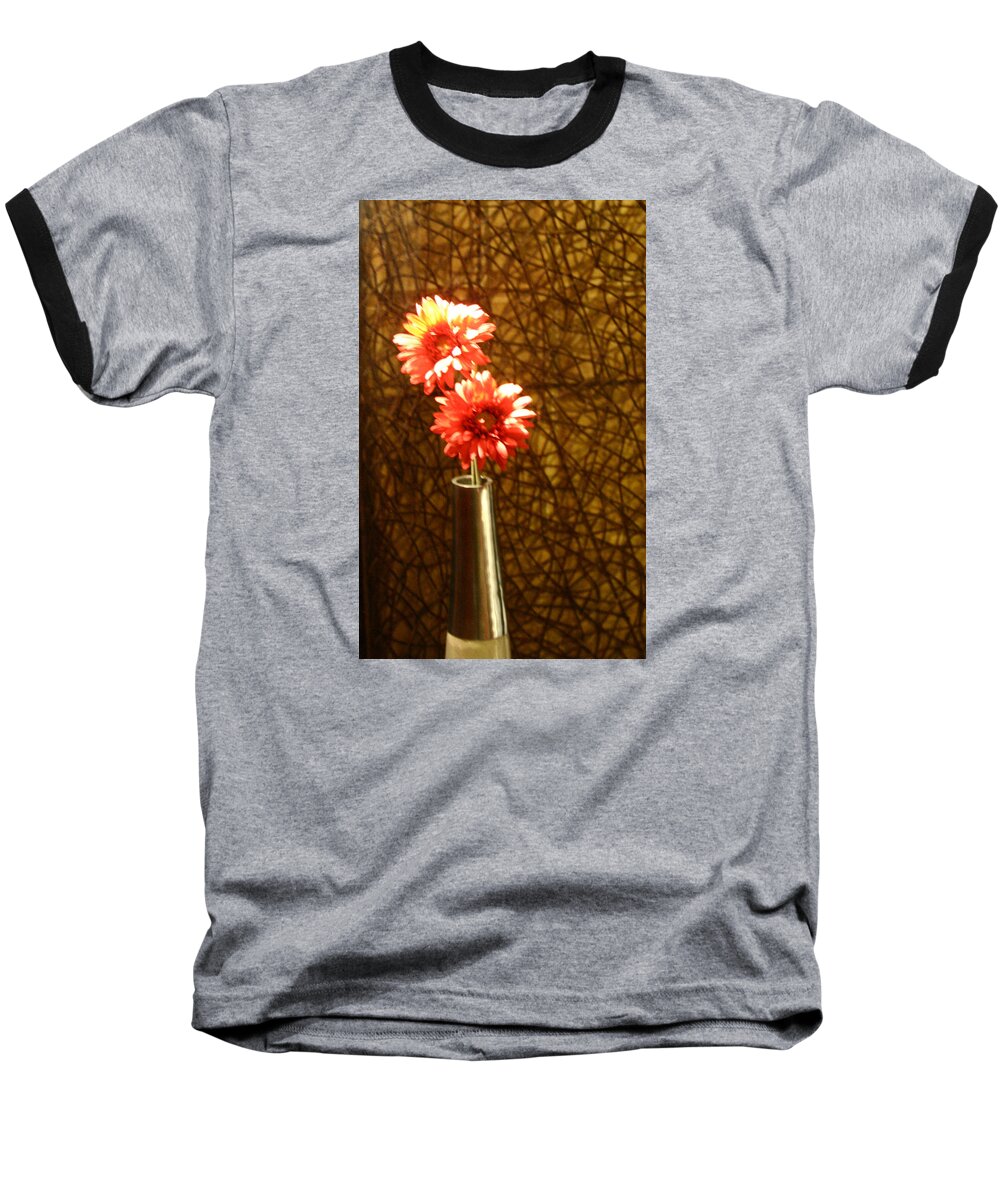 Flowers Baseball T-Shirt featuring the digital art A Perfect Vase by Joseph Coulombe