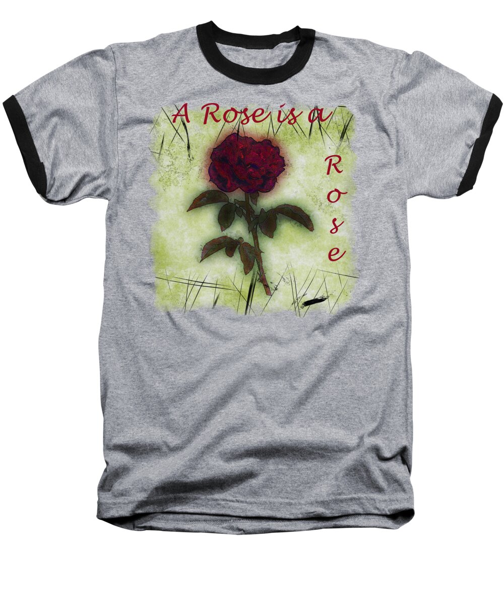 Flower Baseball T-Shirt featuring the photograph A Rose by John M Bailey