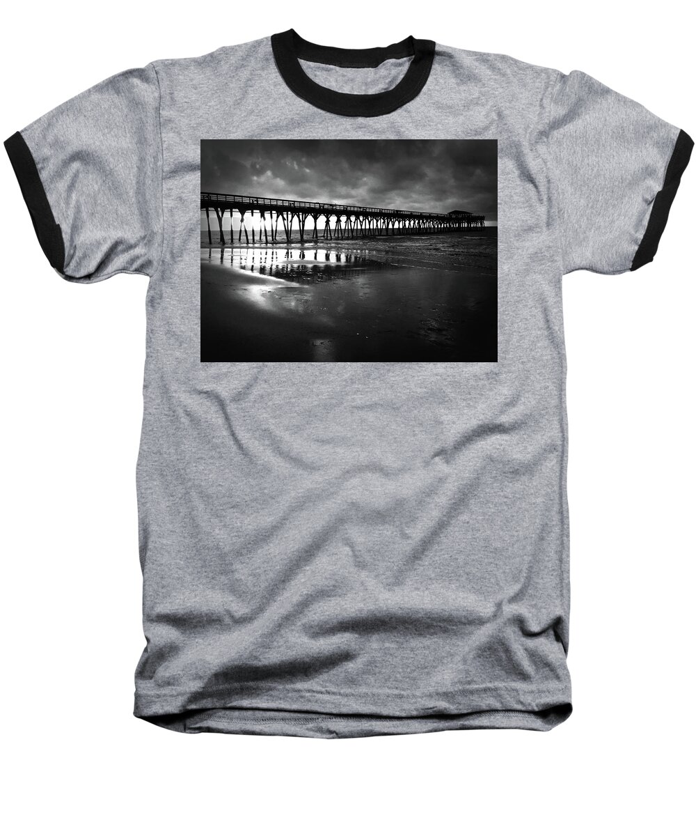 Kelly Hazel Baseball T-Shirt featuring the photograph A Storm at Sunrise by Kelly Hazel