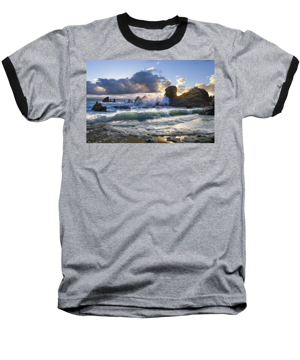 Ocean Baseball T-Shirt featuring the photograph A Whisper In The Wind by Acropolis De Versailles