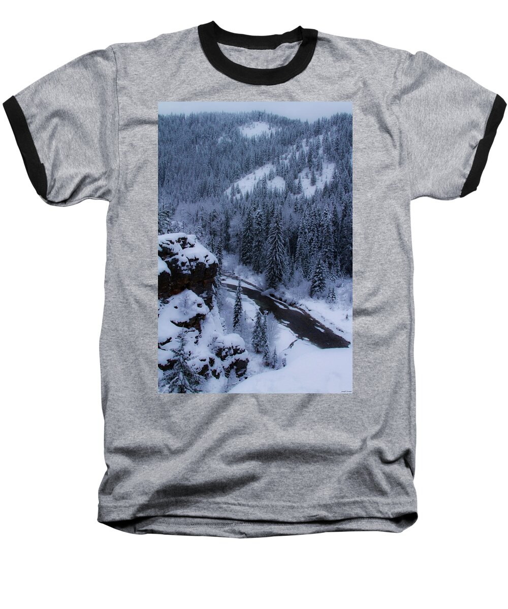 Snow Baseball T-Shirt featuring the photograph A Winter's Dream by Joseph Noonan