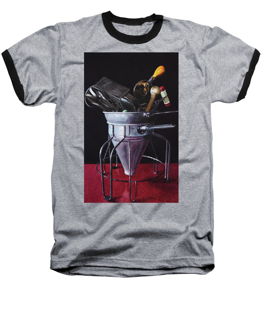 Kitchen Baseball T-Shirt featuring the painting Abandoned by Denny Bond