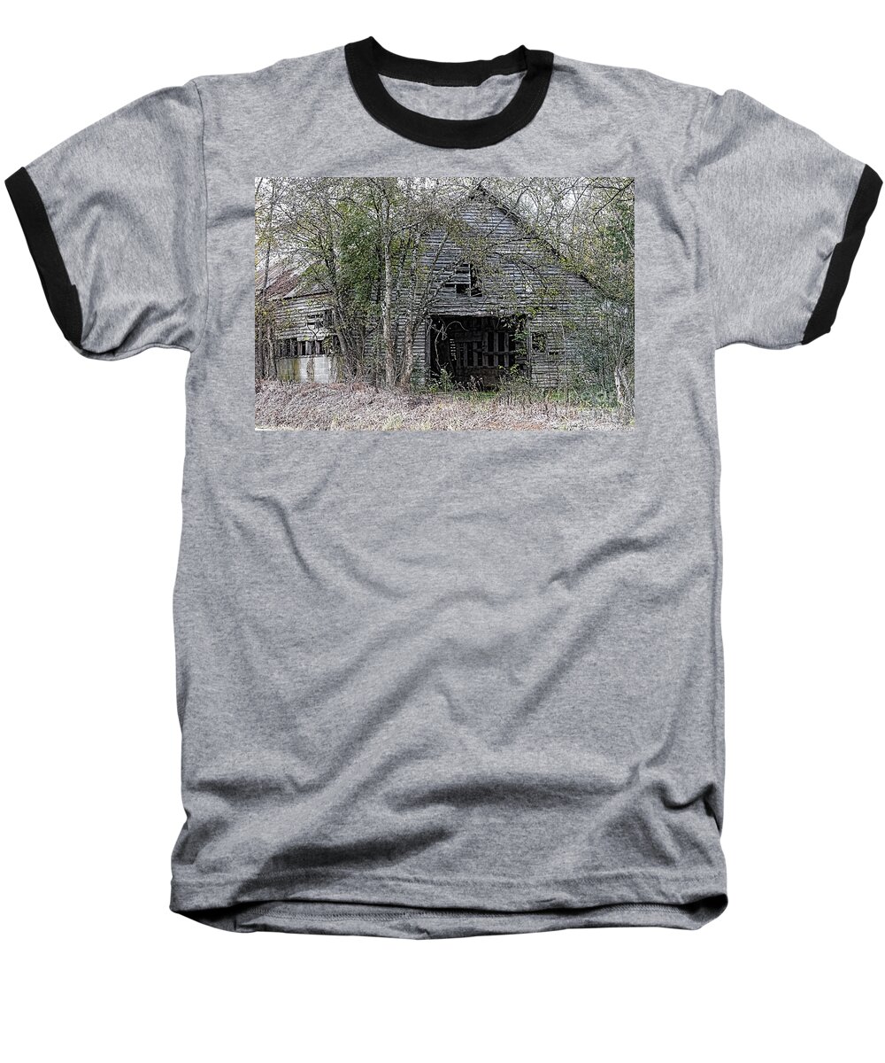 Building Baseball T-Shirt featuring the photograph Abandoned by Geraldine DeBoer