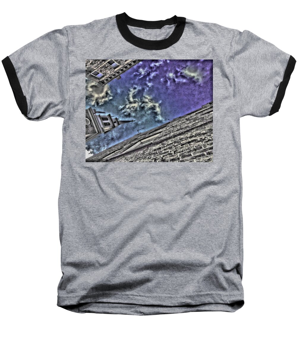 Old North Church Baseball T-Shirt featuring the digital art Above History by Vincent Green