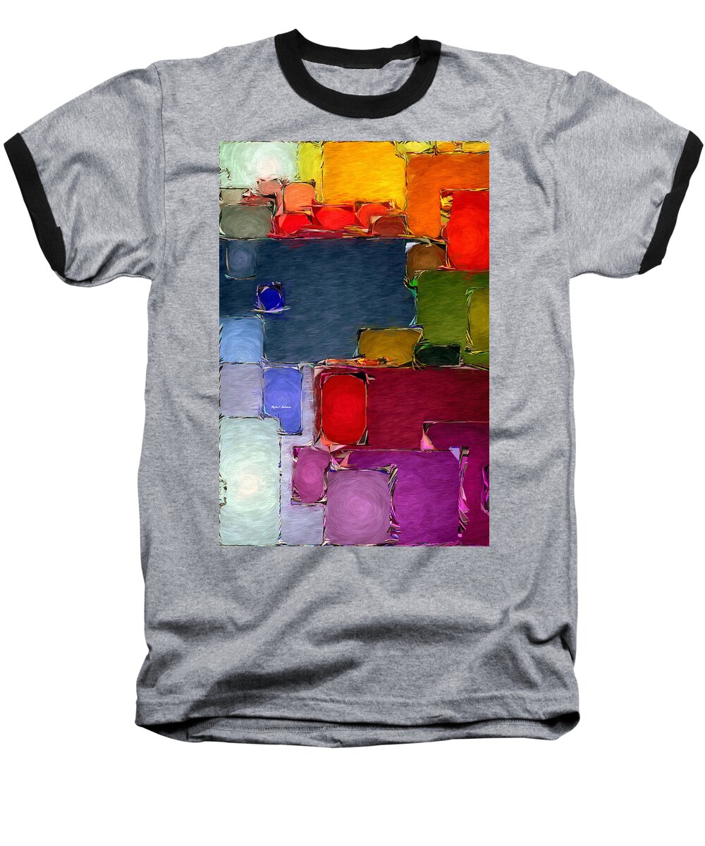 Rafael Salazar Baseball T-Shirt featuring the digital art Abstract 005 by Rafael Salazar